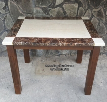 bàn ăn   mặt  gỗ  sơn giả   đá  (15)