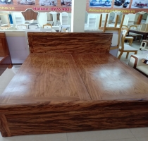 giường gỗ hương vằn 1.6m dạt phẳng 