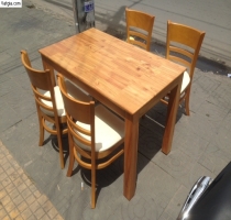 bộ bàn ghế gỗ nhà hàng xuất khẩu TH2TD902