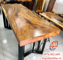 Mặt bàn gỗ tự nhiên nguyên khối Kích thước 1m6 rộng 60 dày 10cm