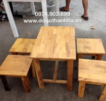 bàn ghế   gỗ   đẩu  cà phê  gỗ  sồi 